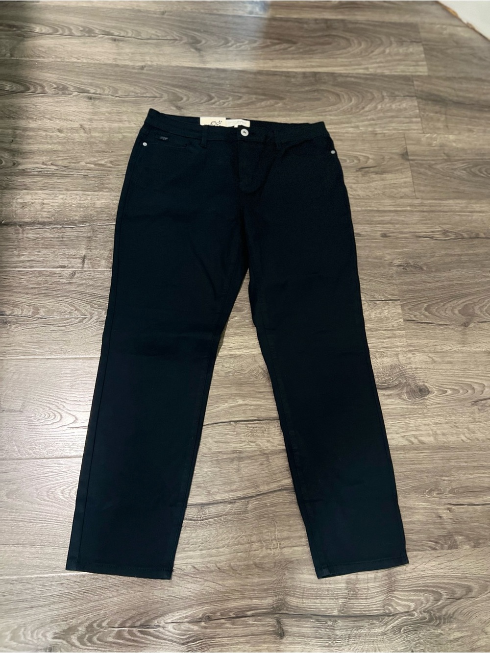 NWT Jach’s New York Women’s Girlfriend Sz 10 Black Denim Straight Leg Ankle Pant